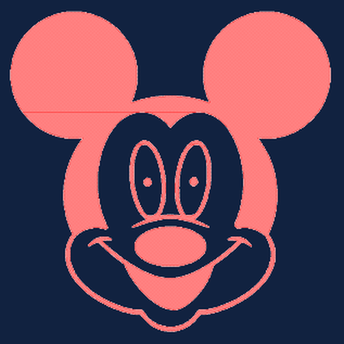 Uncorrected mask layout